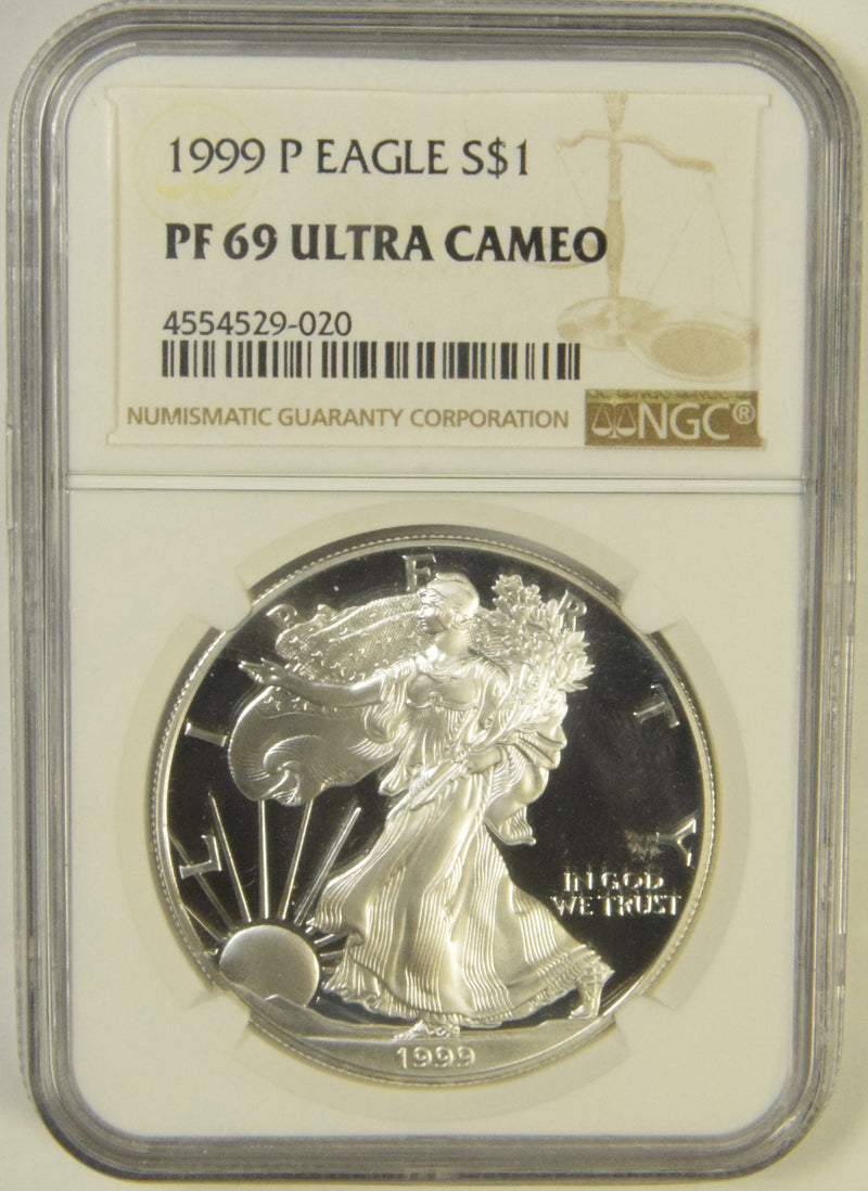 1999 Silver Eagle . . . . NGC PF-69 Ultra Cameo