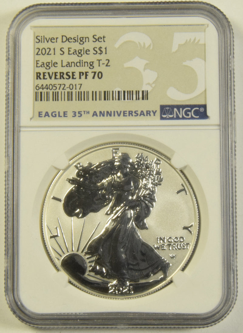 2021-S Type 2 Silver Eagle NGC Reverse Proof PF-70