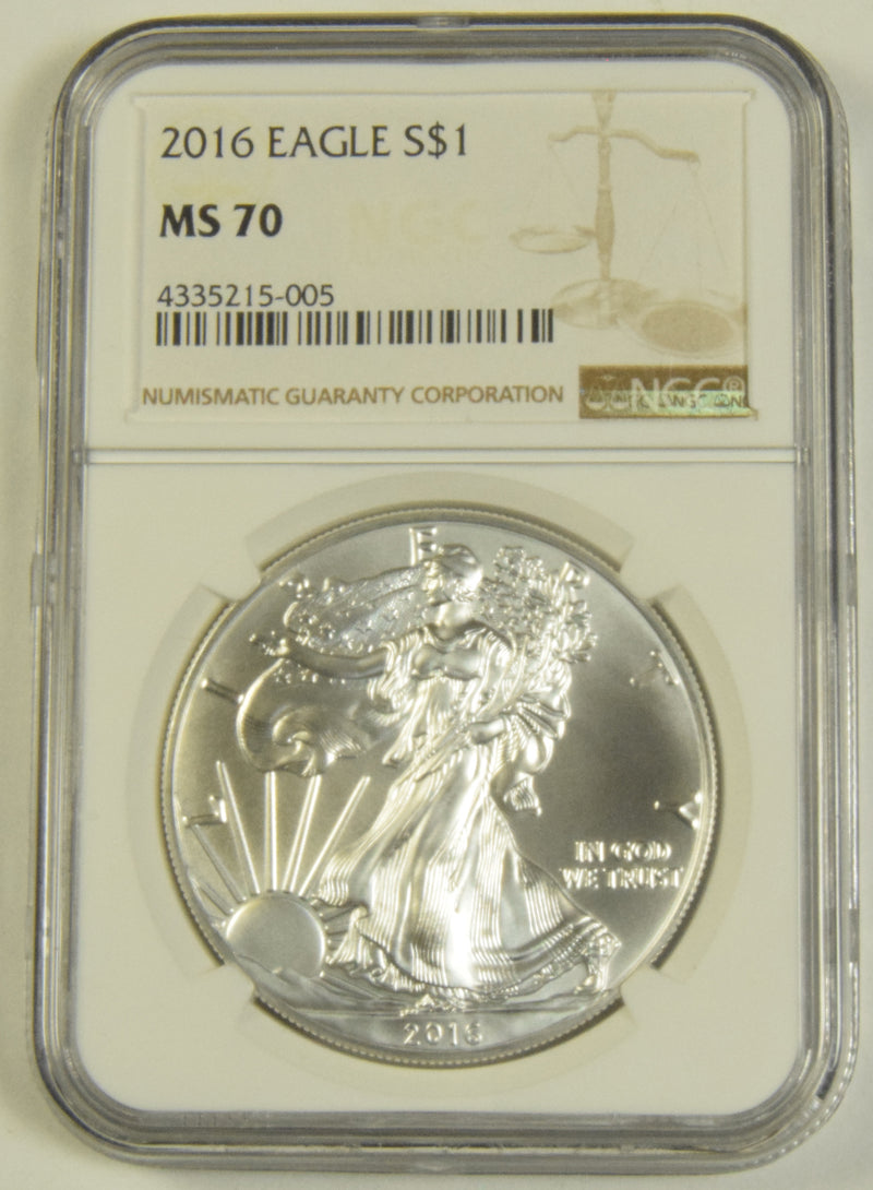 2016 Silver Eagle . . . . NGC MS-70