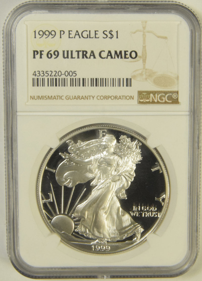 1999 Silver Eagle . . . . NGC PF-69 Ultra Cameo