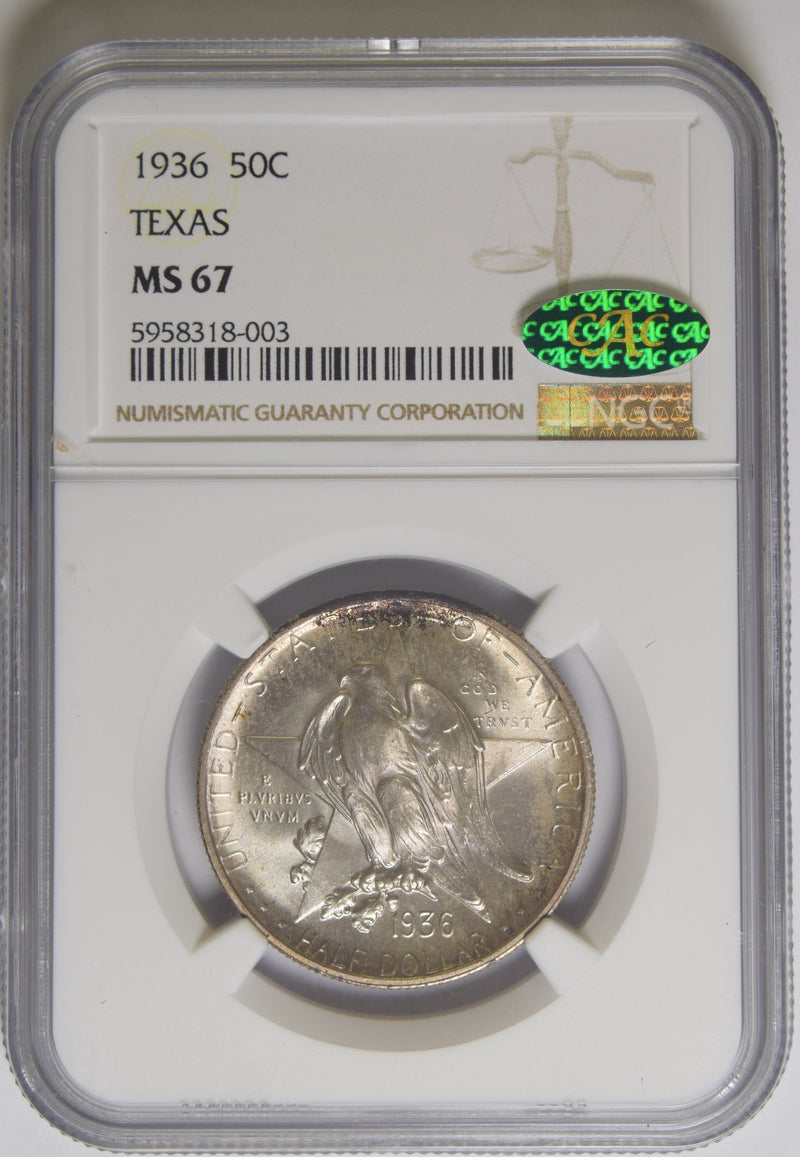 Texas Half 1936 . . . . NGC MS-67 CAC