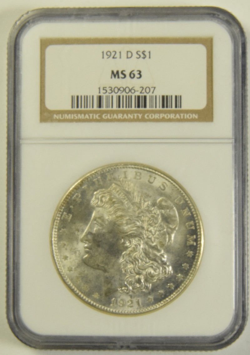 1921-D Morgan Dollar . . . . NGC MS-63