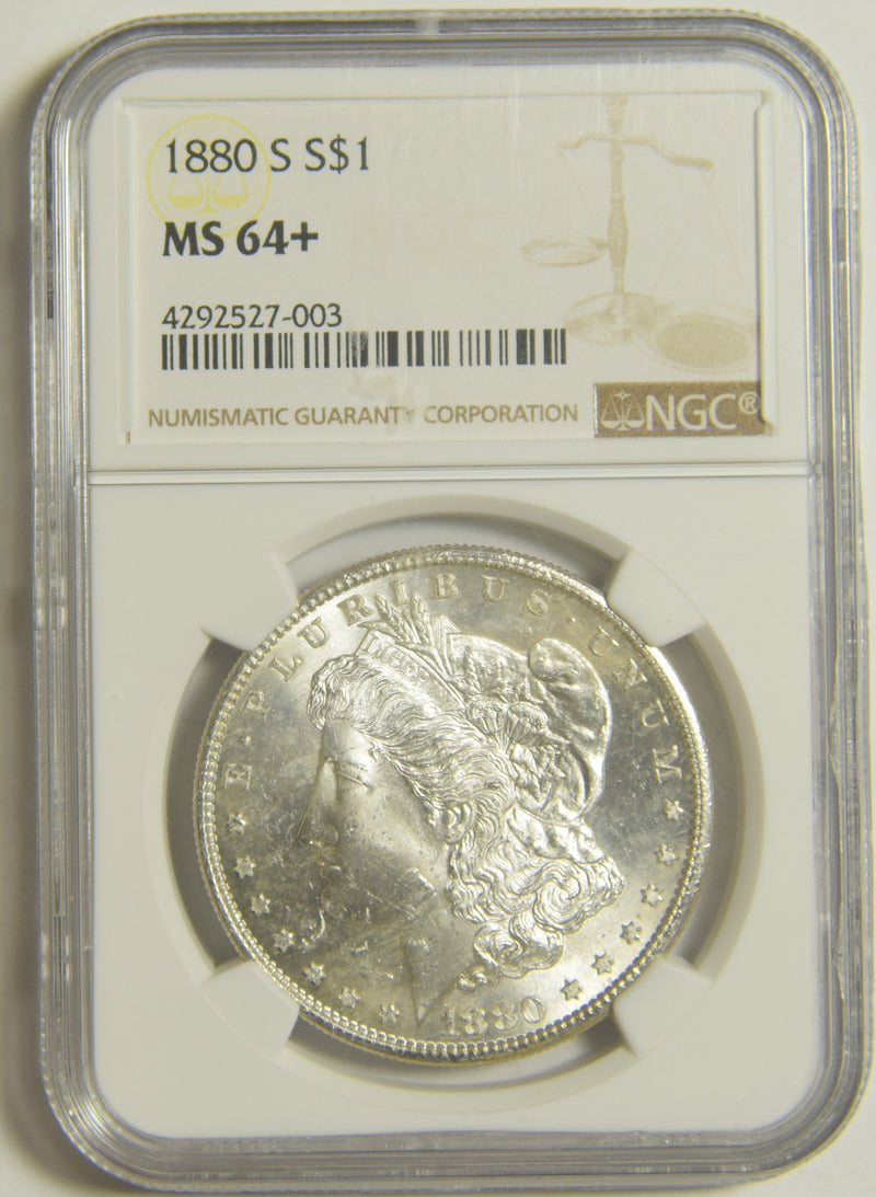 1880-S Morgan Dollar . . . . NGC MS-64+