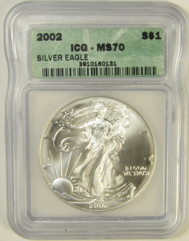 2002 Silver Eagle ICG MS-70