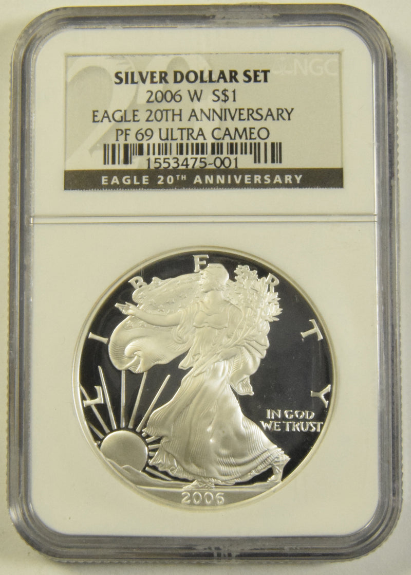 2006-W Silver Eagle NGC PF-69 Ultra Cameo 25th Anniversary