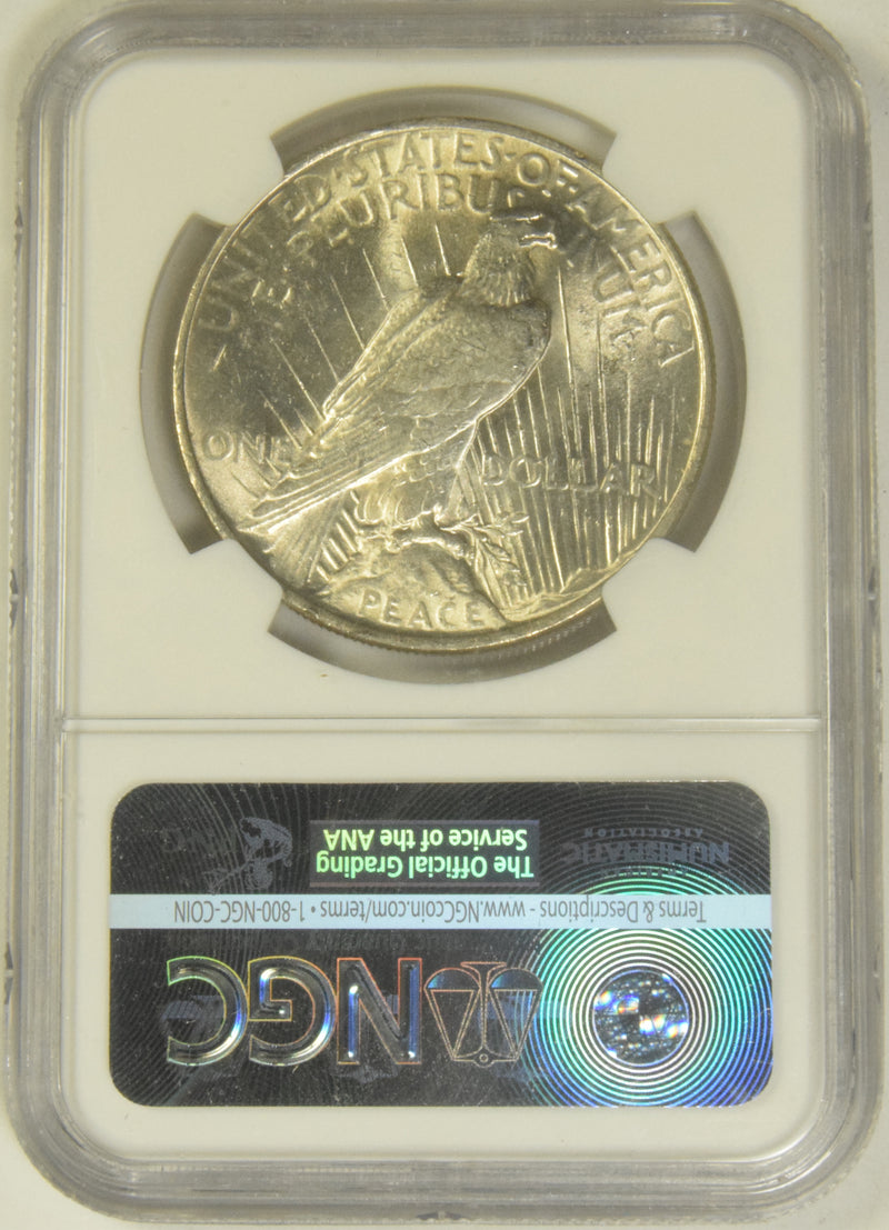 1922 Peace Dollar . . . . NGC MS-62