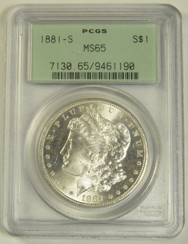 1881-S Morgan Dollar . . . . PCGS MS-65