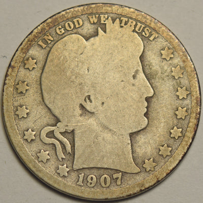 1907-D Barber Quarter Good