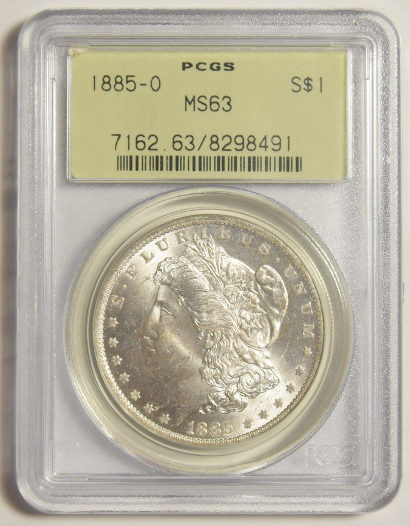 1885-O Morgan Dollar . . . . PCGS MS-63