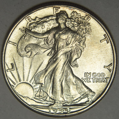 1944-D Walking Liberty Half Choice Brilliant Uncirculated