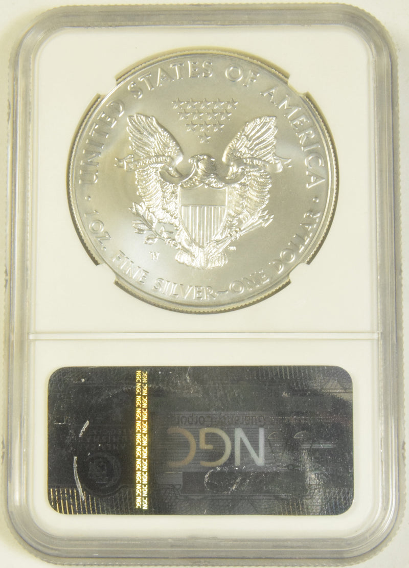 2011-W Burnished Silver Eagle . . . . NGC MS-70 Eagle 25th Anniversary