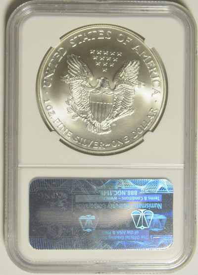 2002 Silver Eagle . . . . NGC MS-69