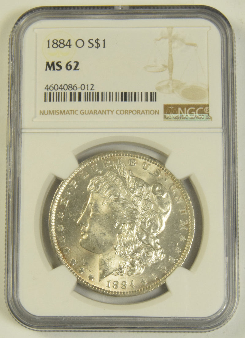 1884-O Morgan Dollar . . . . NGC MS-62