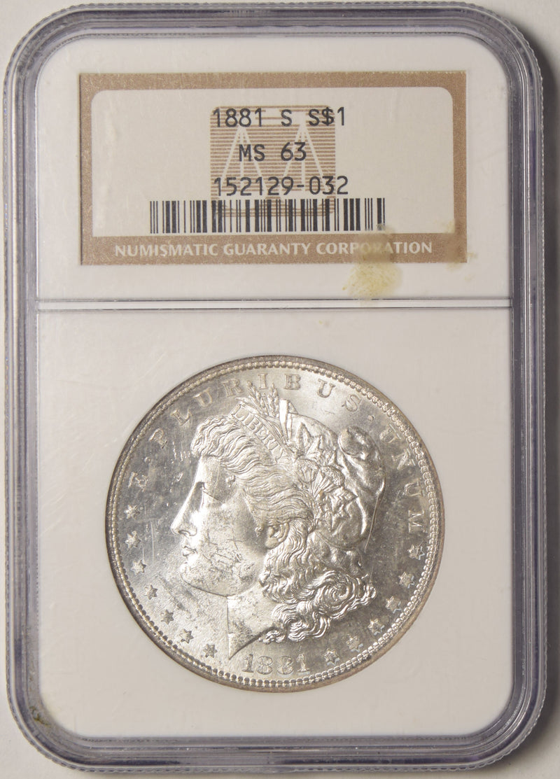 1881-S Morgan Dollar . . . . NGC MS-63