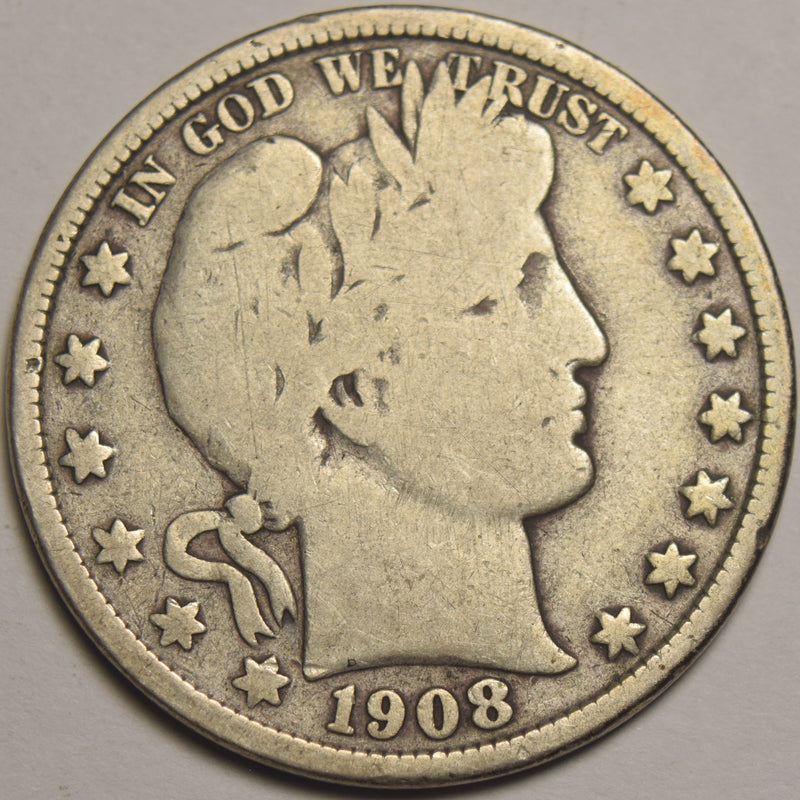 1908-D Barber Half . . . . Very Good