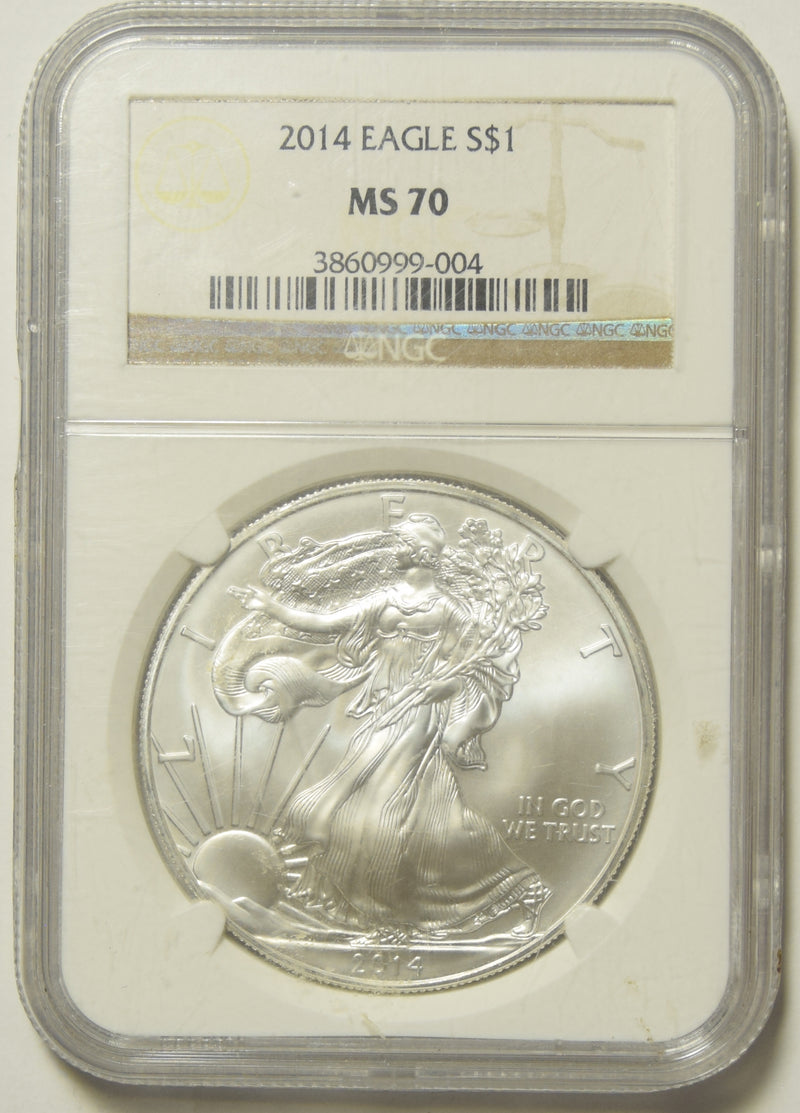 2014 Silver Eagle NGC MS-70