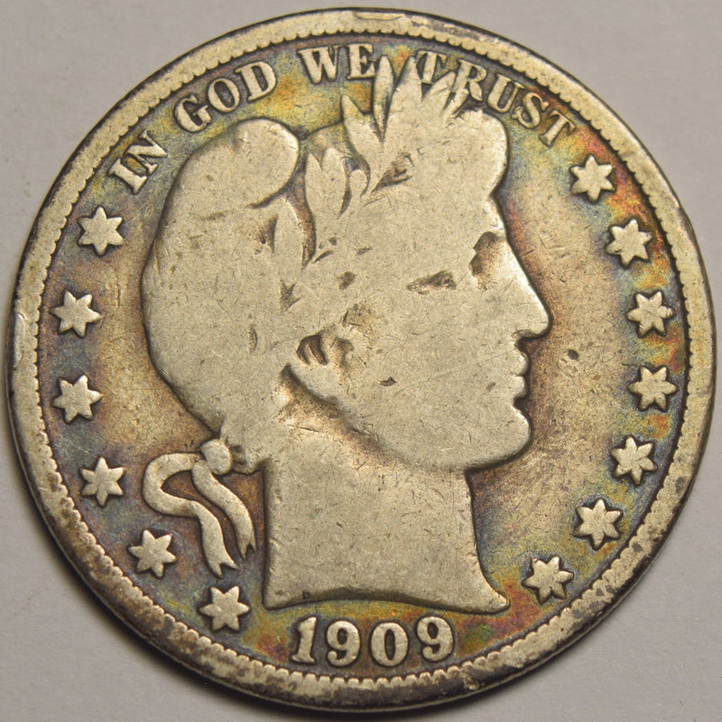 1909-O Barber Half . . . . Very Good