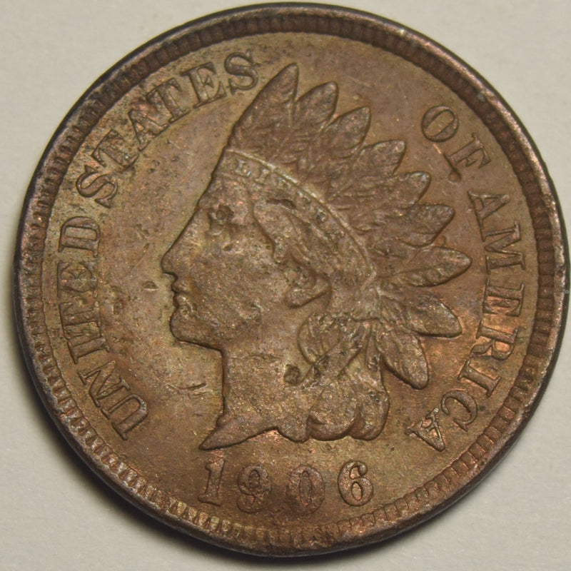 1906 Indian Cent AU hits