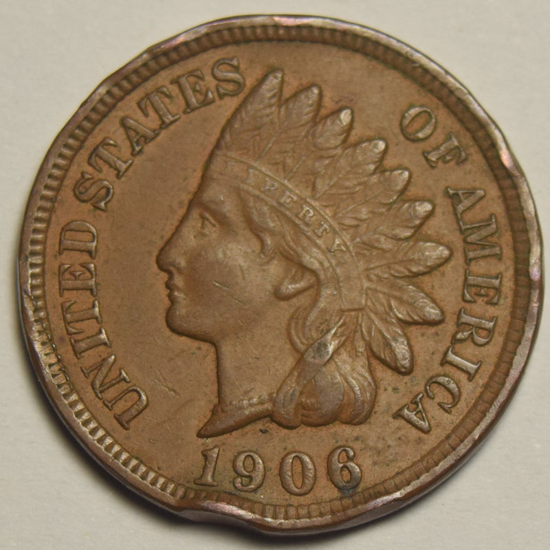 1906 Indian Cent Uncirculated rim bumps