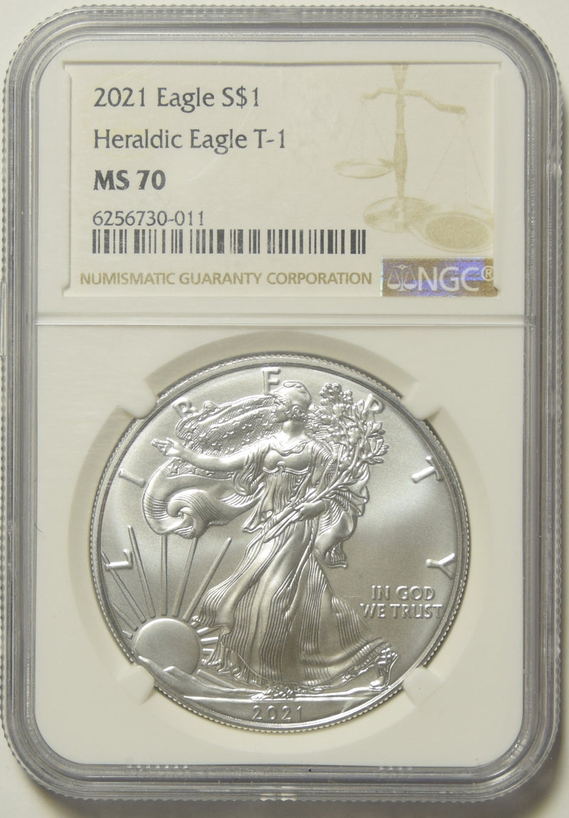 2021 Type 1 Silver Eagle NGC MS-70