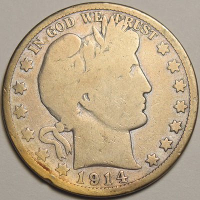 1914 Barber Half Good