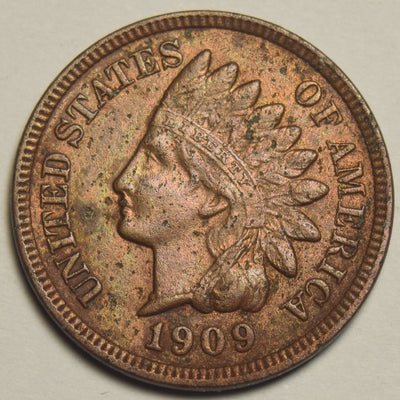 1909 Indian Cent Uncirculated light pitting