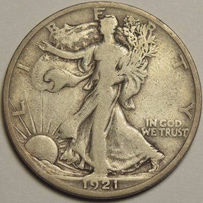 1921-S Walking Liberty Half Fine/VF