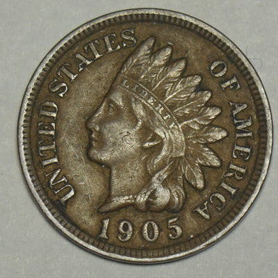 1905 Indian Cent Choice About Uncirculated