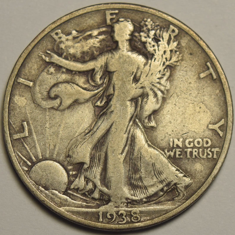 1938-D Walking Liberty Half . . . . Very Fine