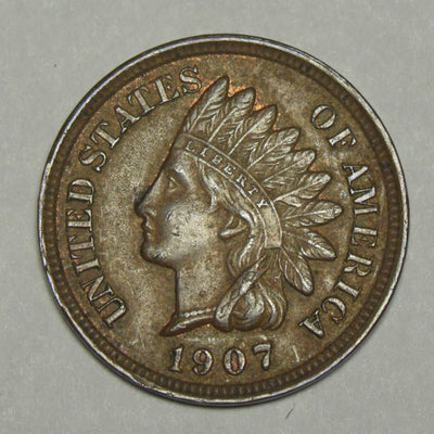 1907 Indian Cent Select Uncirculated Brown