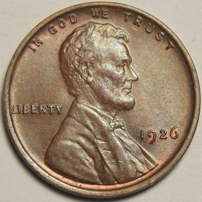 1926 Lincoln Cent Choice Uncirculated Brown