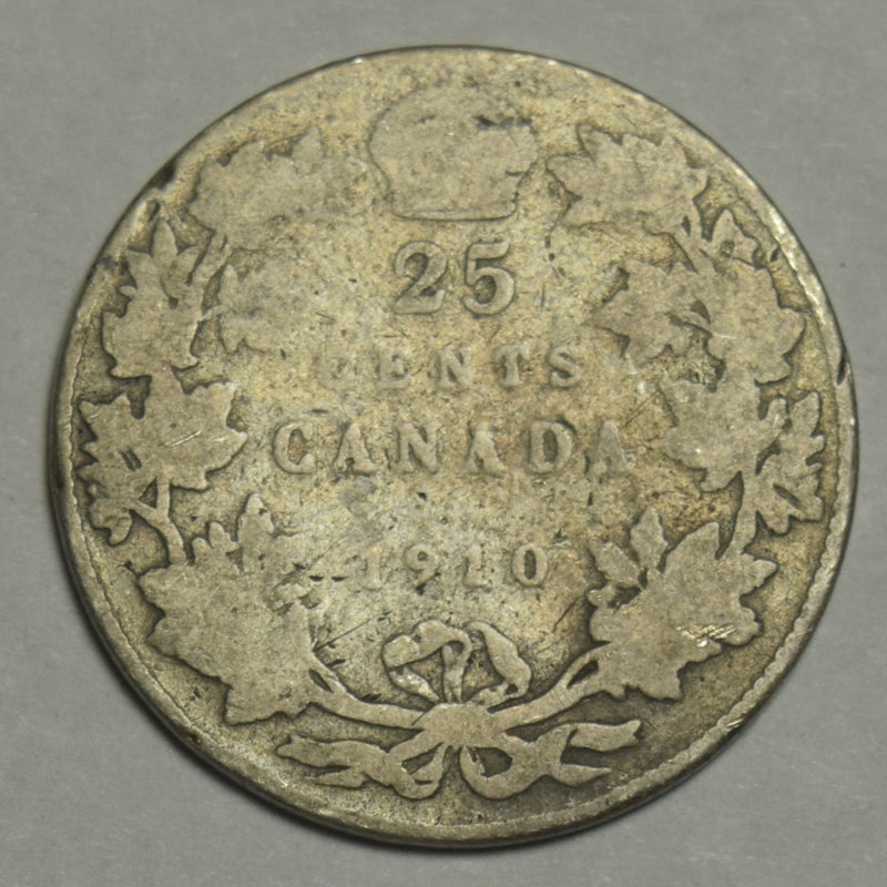 1910 Canadian Quarter Good