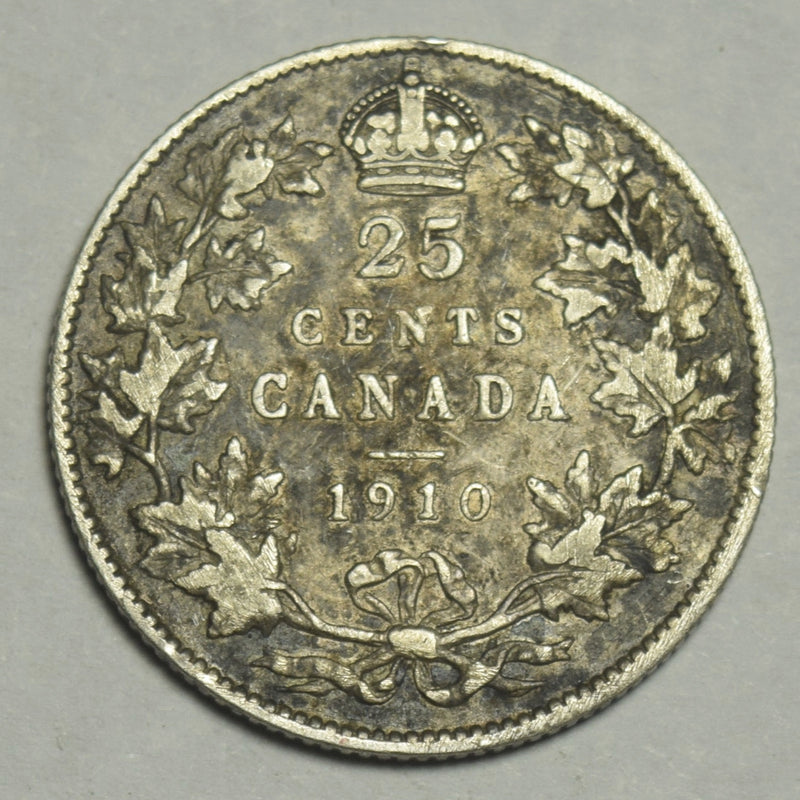 1910 Canadian Quarter Extremely Fine