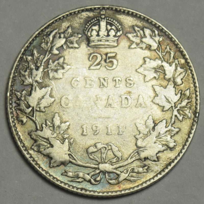 1911 Canadian Quarter Very Fine