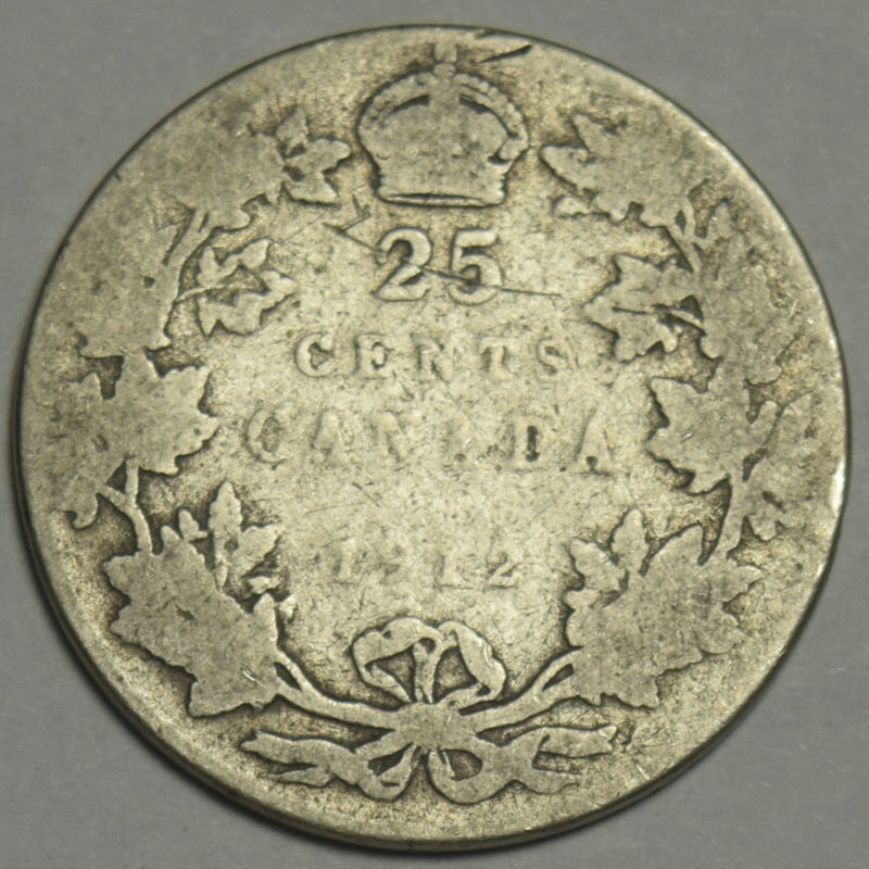 1912 Canadian Quarter Good