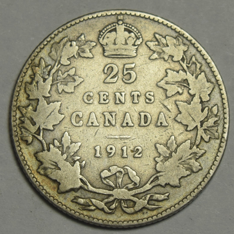 1912 Canadian Quarter VG/Fine