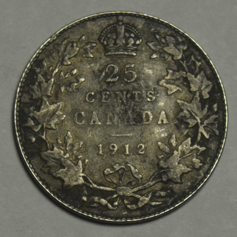 1912 Canadian Quarter Fine/VF