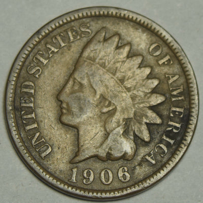 1906 Indian Cent Fine