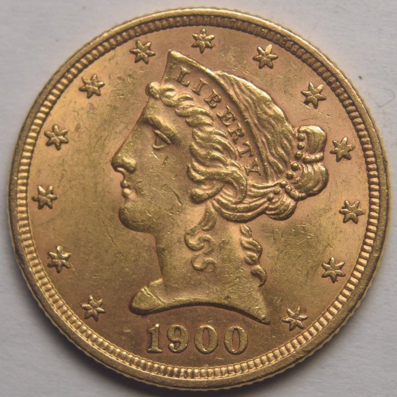 1900 $5.00 Liberty Gold . . . . Choice Brilliant Uncirculated