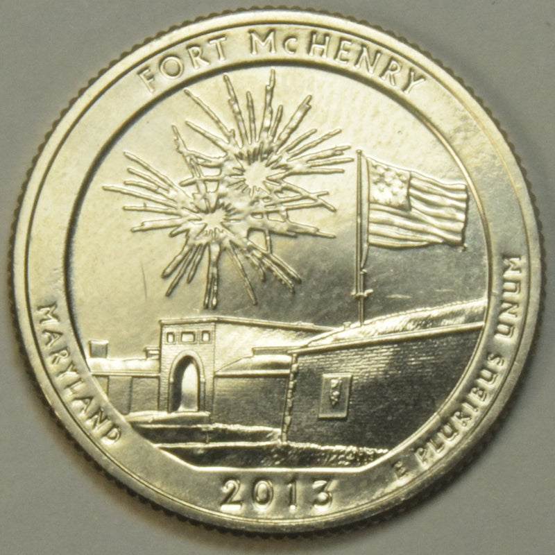 2013-S Ft McHenry, MD Quarter . . . . Gem Brilliant Uncirculated