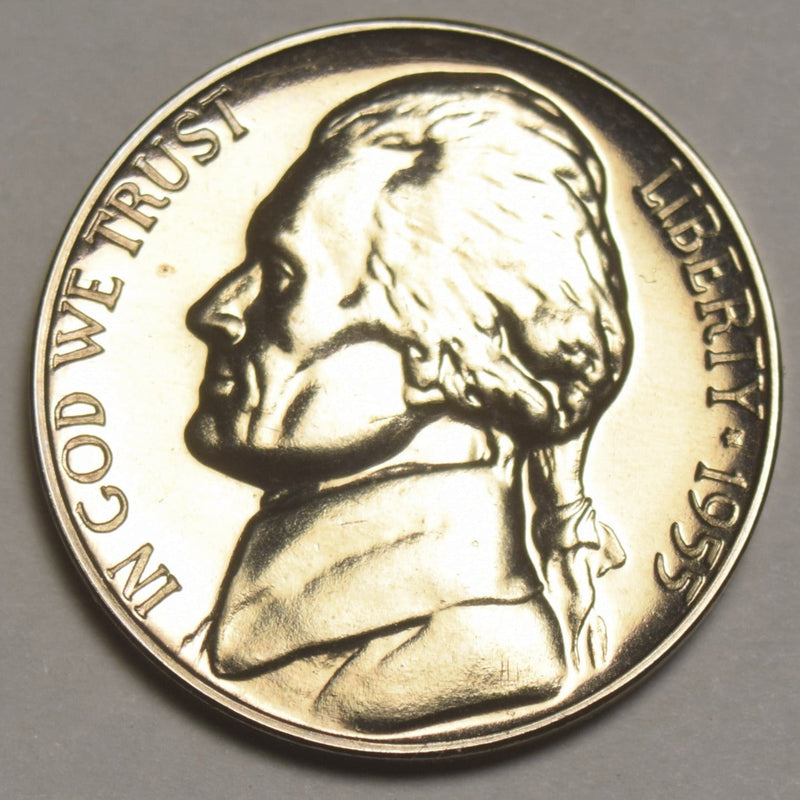 1955 Jefferson Nickel Superb Brilliant Proof