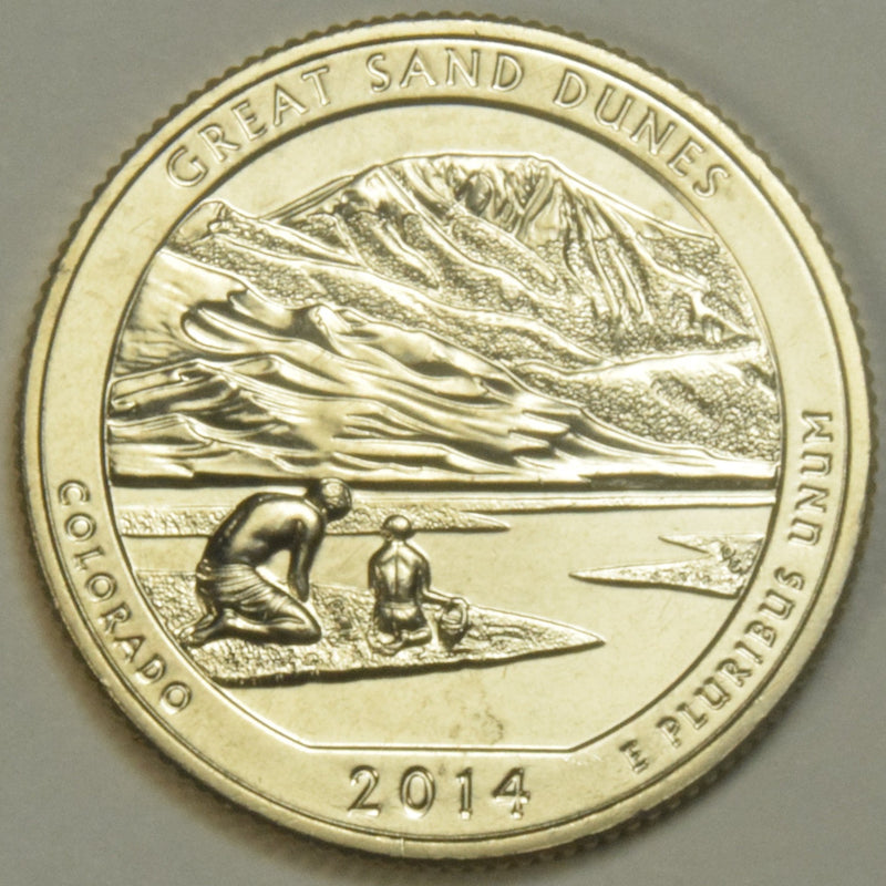 2014-S Great Sand Dune, CO Quarter . . . . Gem Brilliant Uncirculated