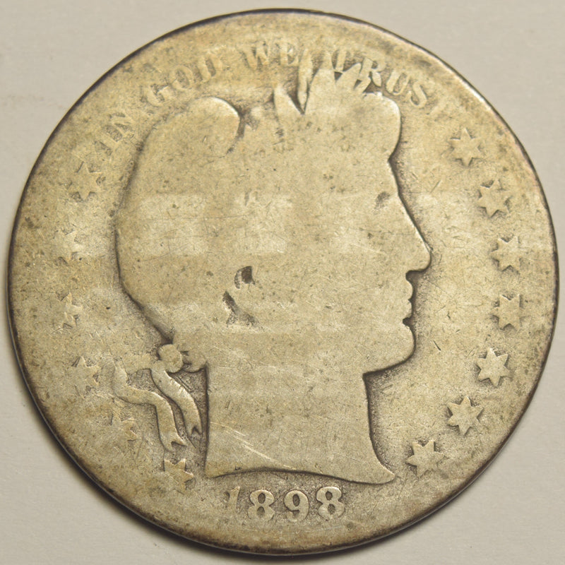 1898-S Barber Half . . . . About Good