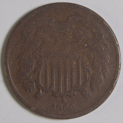 1866 Two Cent Piece About Good