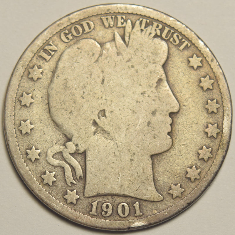 1901-S Barber Half . . . . Good