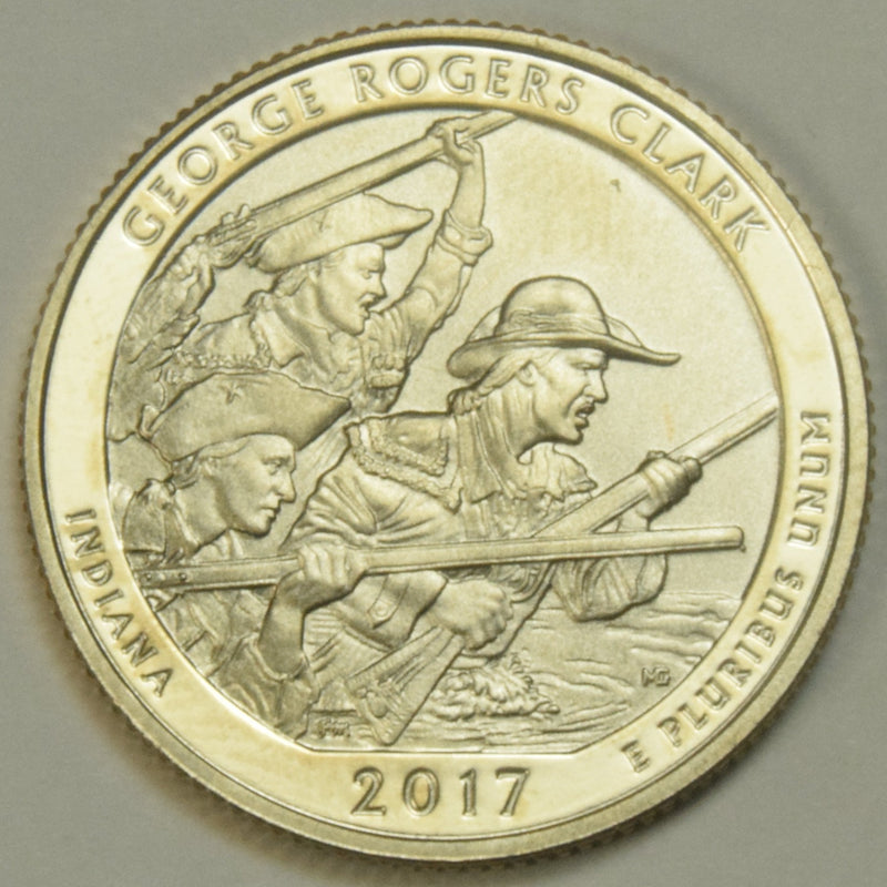 2017-S George Rogers Clark, IN Quarter . . . . Enhanced BU