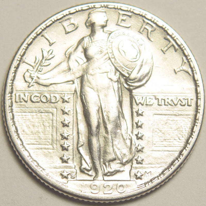 1920-S Standing Liberty Quarter Choice About Uncirculated