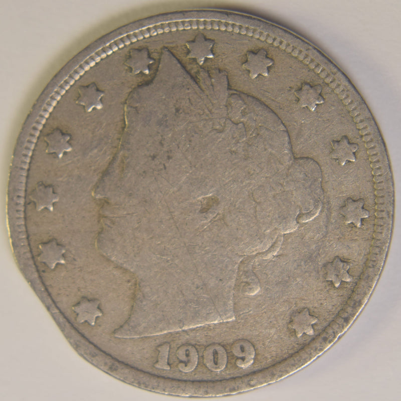 1909 Liberty Nickel VG small clip