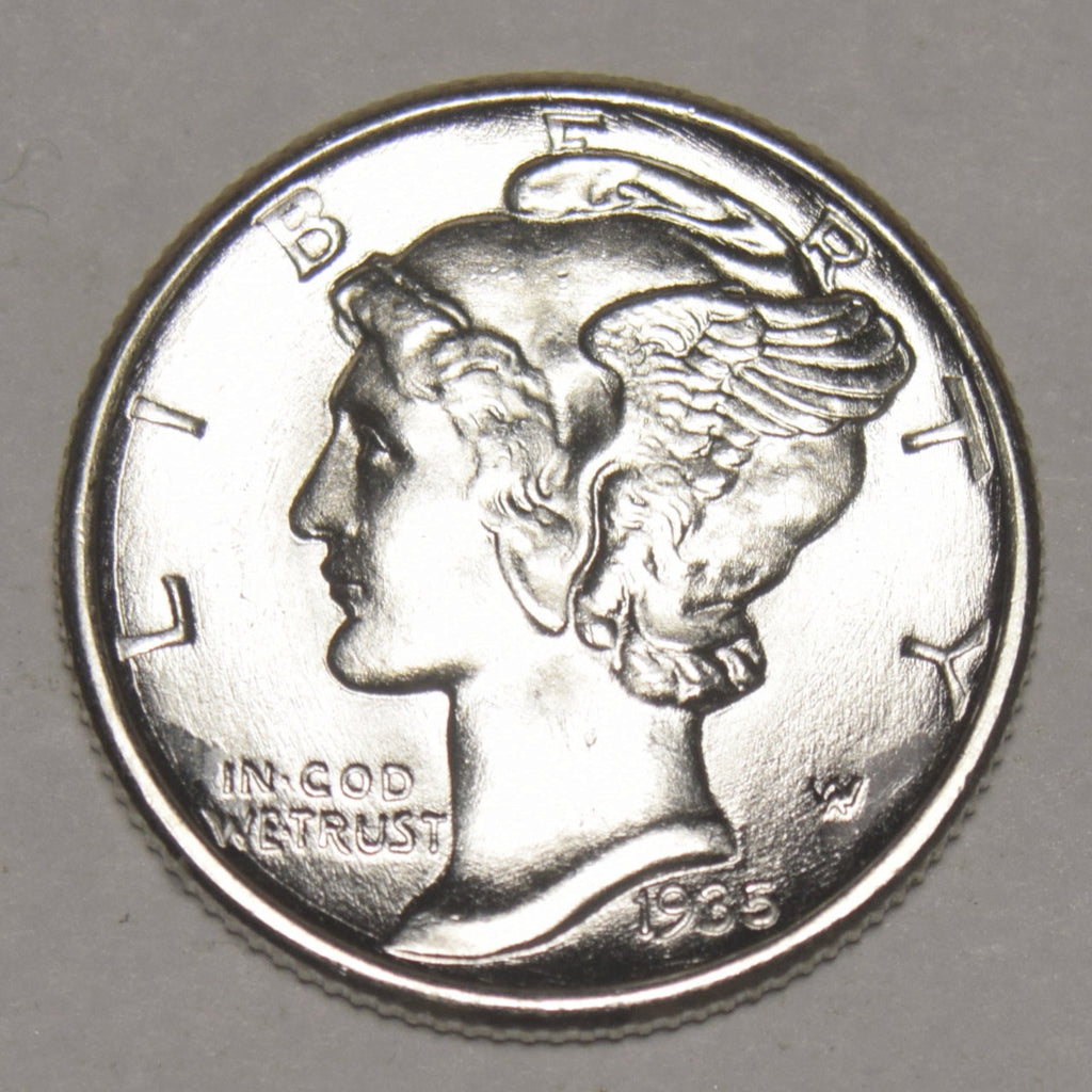 1935 Mercury Dime . . . . Gem BU Full Bands