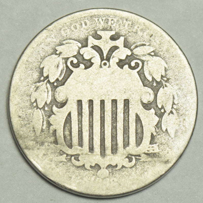 1868 Shield Nickel . . . . About Good